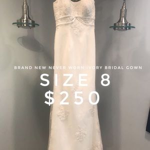 Brand new never worn wedding dress